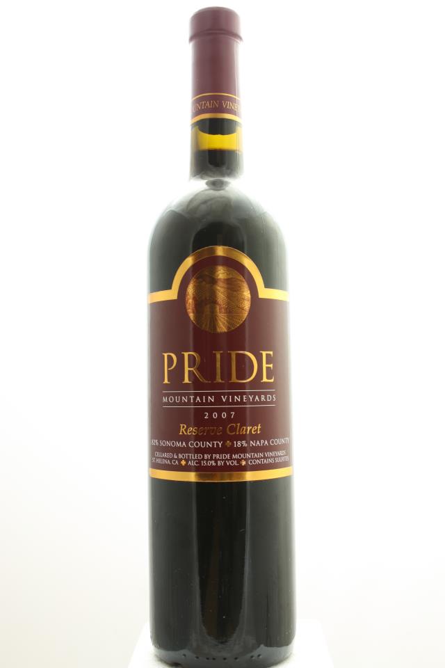 Pride Mountain Vineyards Claret Reserve Sonoma County / Napa County 2007