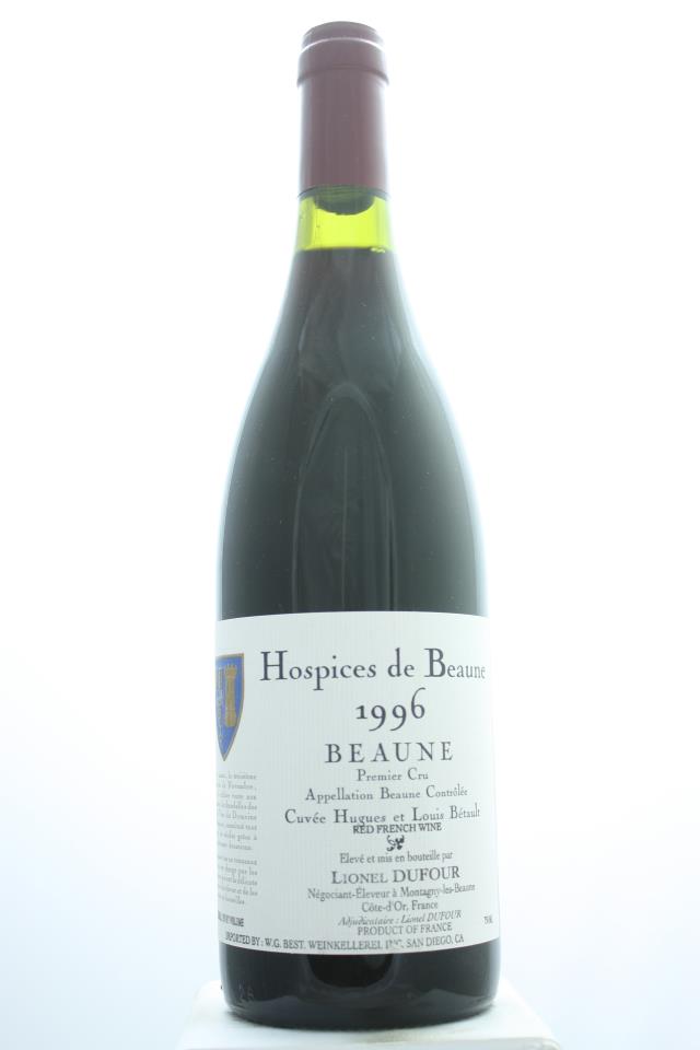 Lionel Dufour Beaune 1er Cru Hospices de Beaune Cuvée Hugues et Louis Bétault 1996