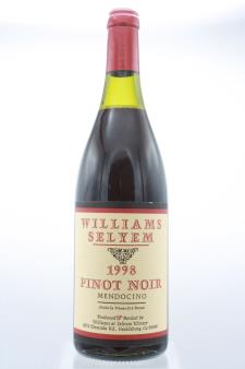 Williams Selyem Pinot Noir Mendocino County 1998