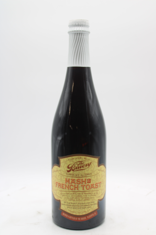 The Bruery Mash French Toast Ale Aged in Bourbon Barrels With Vanilla, Cinnamon and Nutmeg, With Natural Flavors And Maple Syrup Added NV