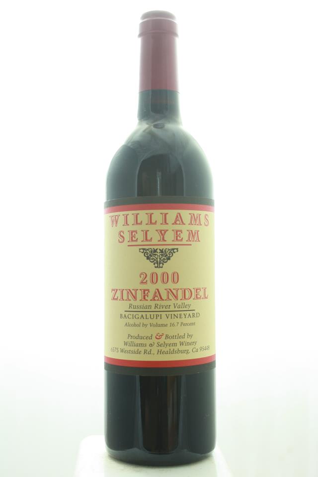 Williams Selyem Zinfandel Bacigalupi Vineyard 2000