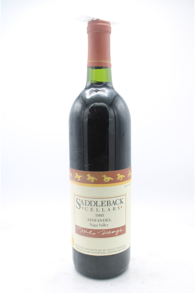 Saddleback Cellars Zinfandel Old Vines Nils Venge 1995