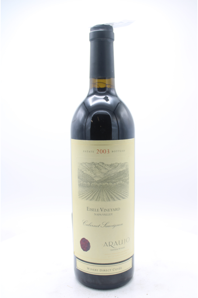 Araujo Estate Cabernet Sauvignon Eisele Vineyard 2003
