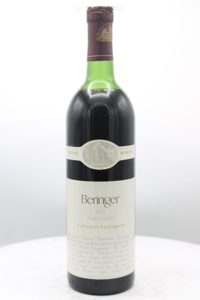 Beringer Vineyards Cabernet Sauvignon Private Reserve 1977