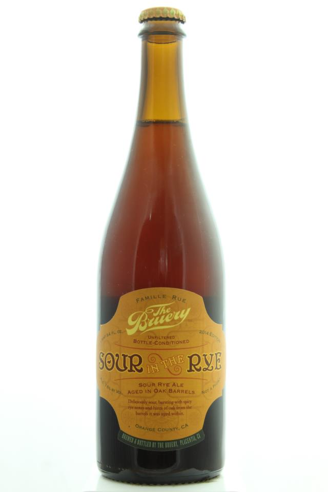 The Bruery Sour in the Rye Sour Rye Ale 2014