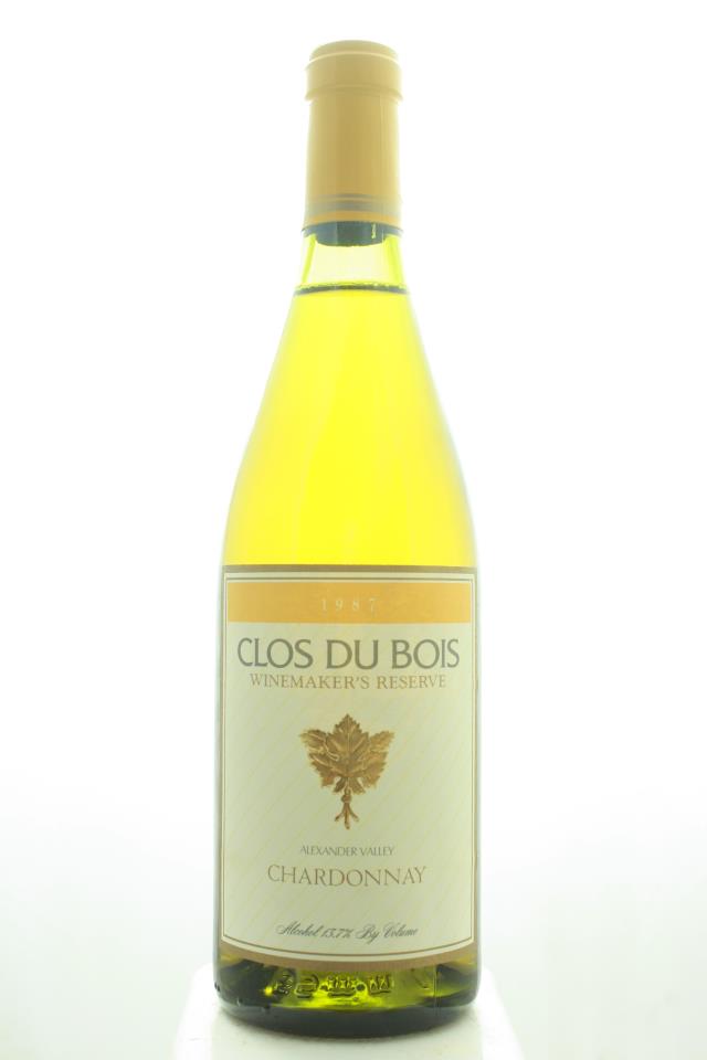 Clos du Bois Chardonnay Winemaker's Reserve 1987