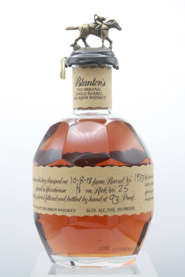 Blanton's Kentucky Straight Bourbon Whisky 10-8-18 NV