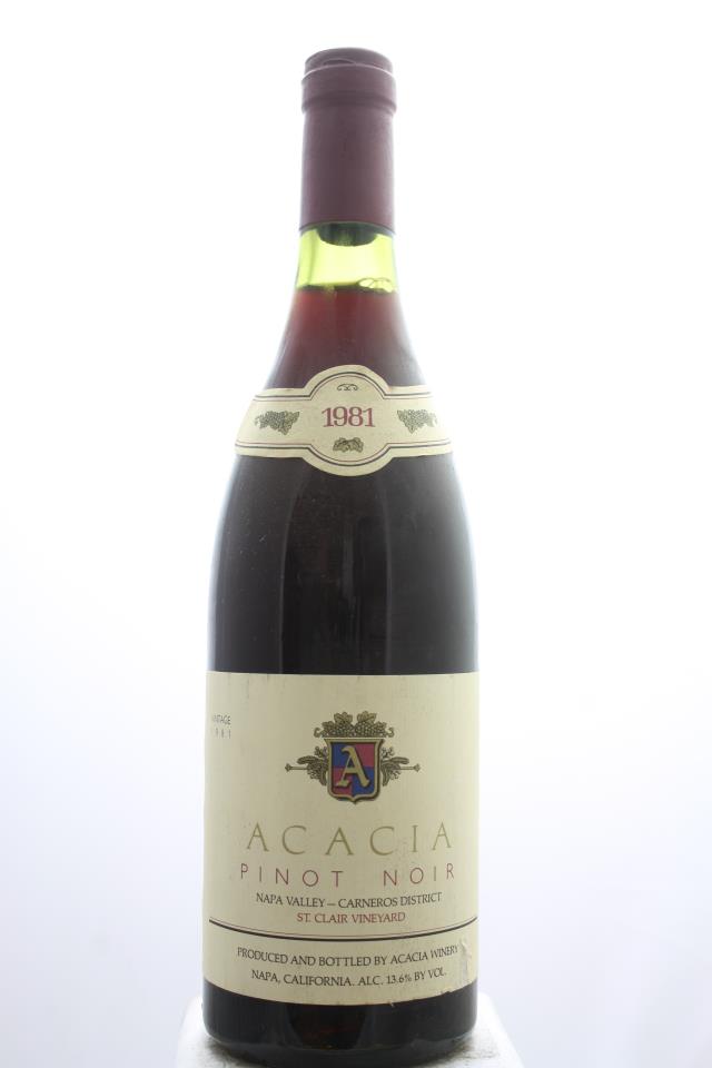 Acacia Pinot Noir St. Clair Vineyard 1981