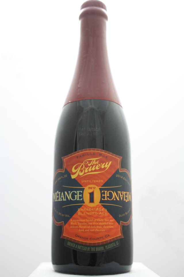 The Bruery Mélange No. 1 Barrel-Aged Blended American Strong Ale Oude Black? 2014