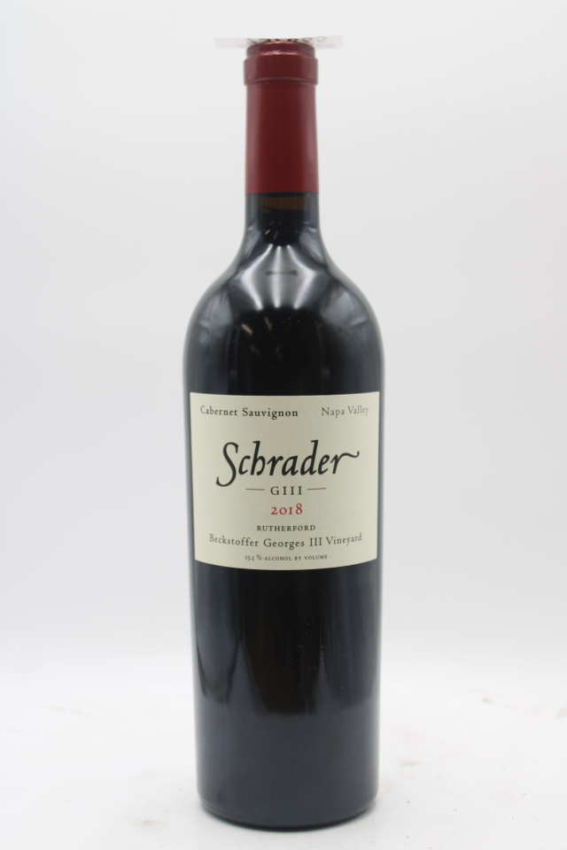 Schrader Cabernet Sauvignon GIII Beckstoffer Georges III Vineyard 2018