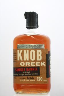 Knob Creek Single Barrel Reserve Kentucky Straight Bourbon Whiskey 9-Years-Old Hand Selected By The Bottle Shop Sierra Madre #6037 NV
