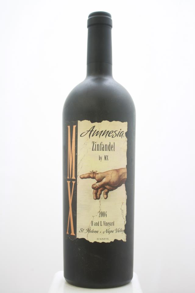 MX Wines Amnesia Zinfandel H and L Vineyard 2004
