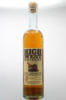 High West Distillery Very Rare 21 Year Old Rocky Mountain Rye Whiskey NV