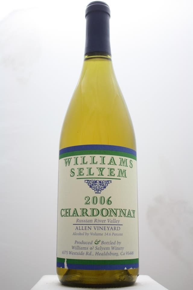 Williams Selyem Chardonnay Allen Vineyard 2006