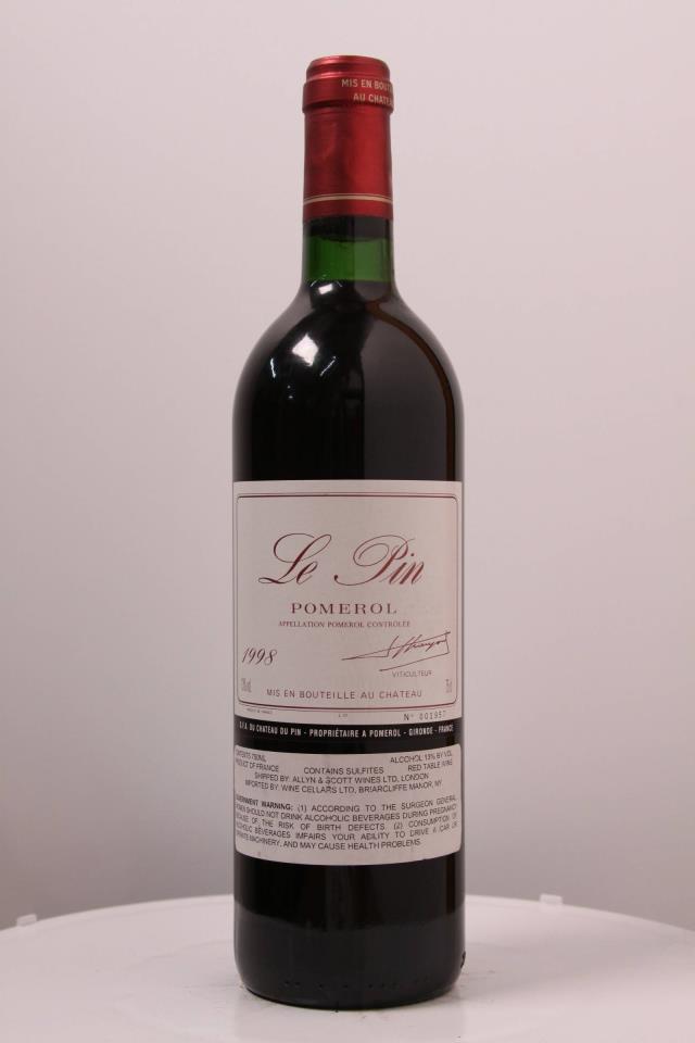 Spectrum Wine Auctions Lot 601 Château Le Pin 1998