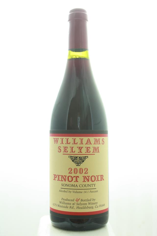 Williams Selyem Pinot Noir Sonoma County 2002