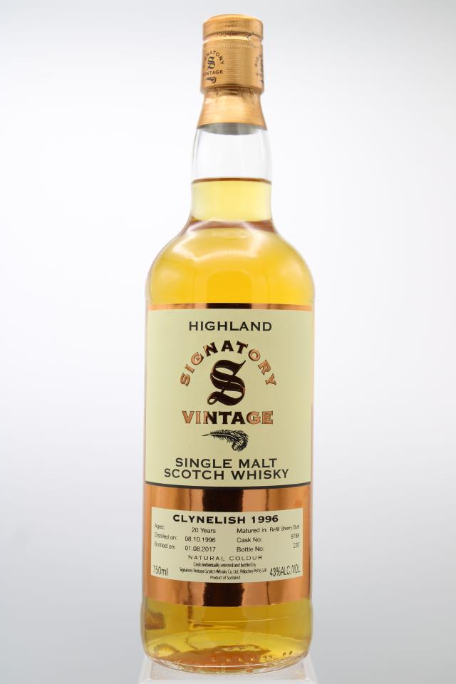 Signatory Vintage Highland Single Malt Scotch Whisky Clynelish Aged-20-Years 1996