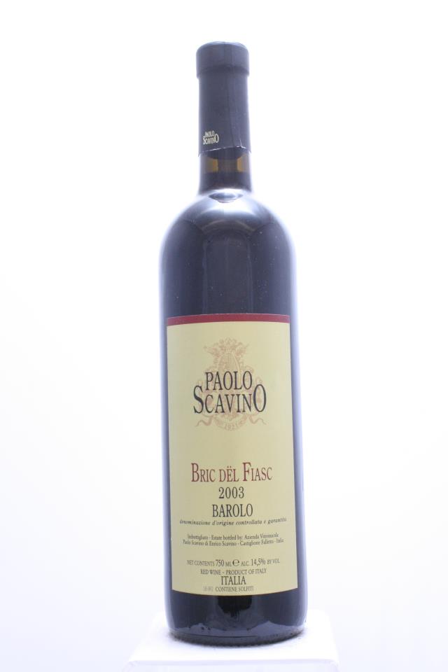 P. Scavino Barolo Bric dël Fiasc 2003