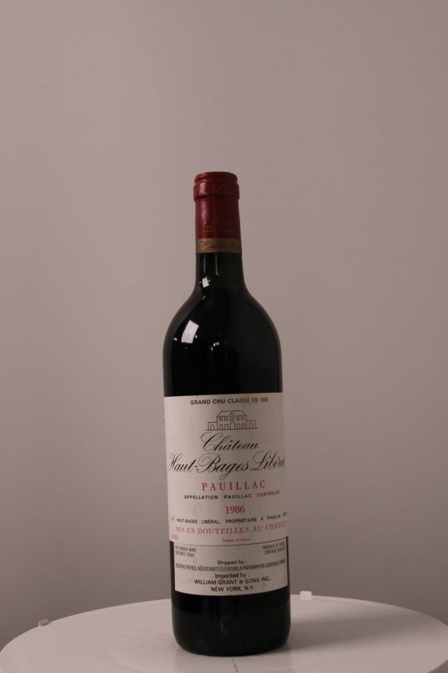 Haut Bages Liberal 1986