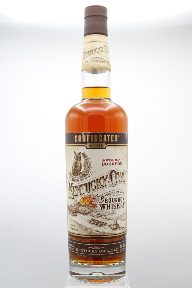 Kentucky Owl Kentucky Straight Bourbon Whiskey Confiscated The Wise Man's Bourbon NV