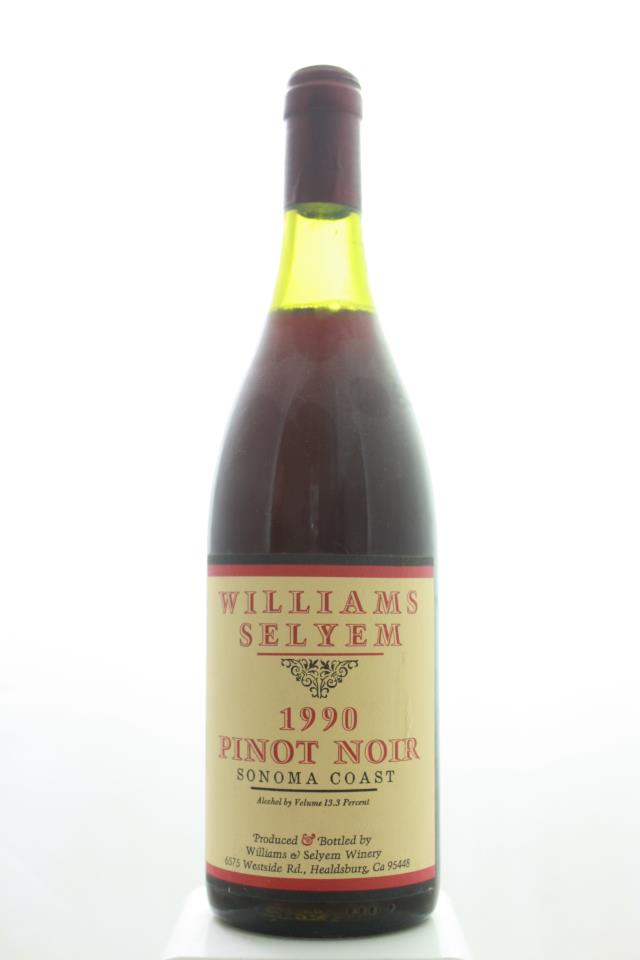 Williams Selyem Pinot Noir Sonoma Coast 1990