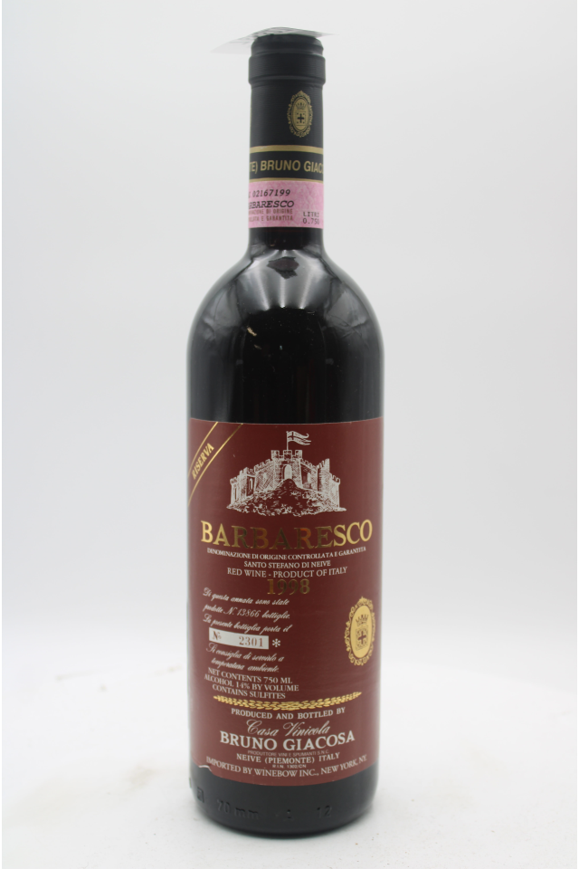 B. Giacosa Barbaresco Riserva Santo Stefano 1998