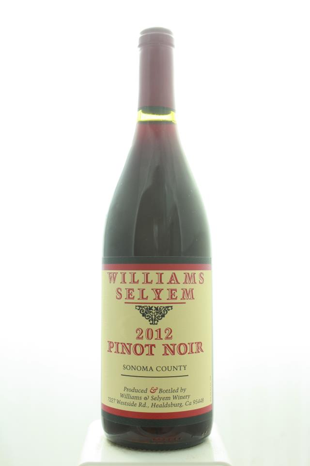Williams Selyem Pinot Noir Sonoma County 2012