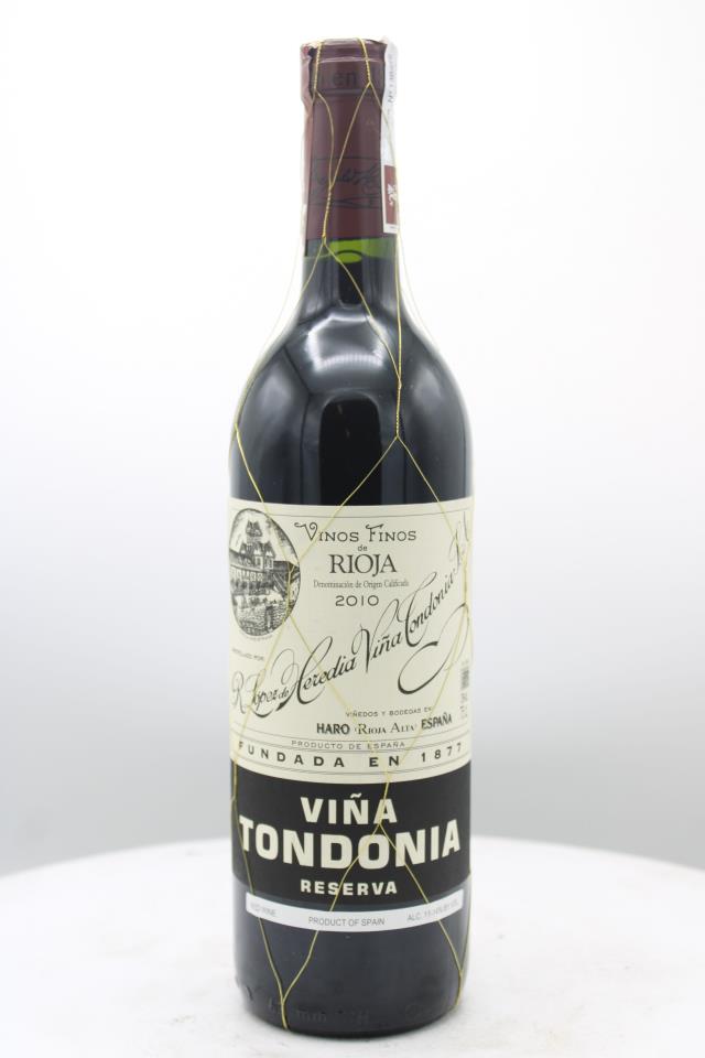 Lopez de Heredia Vina Tondonia Reserva 2010