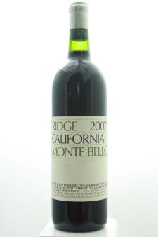 Ridge Vineyards Cabernet Sauvignon Monte Bello 2007