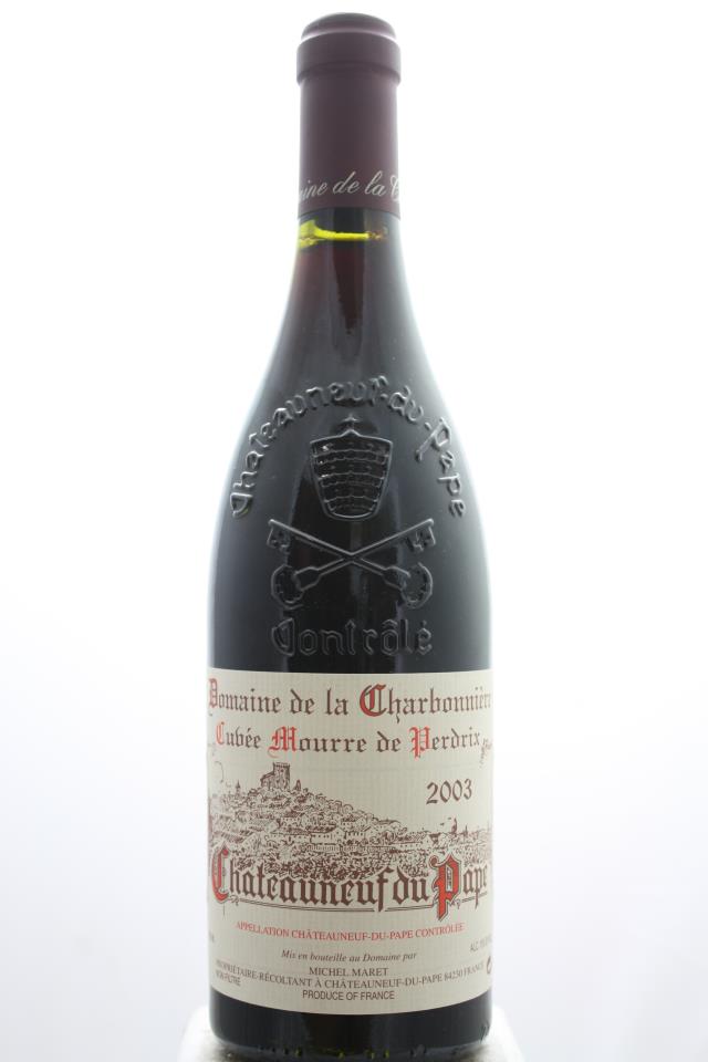 Domaine de La Charbonnière Châteauneuf-du-Pape Cuvée Mourre des Perdrix 2003