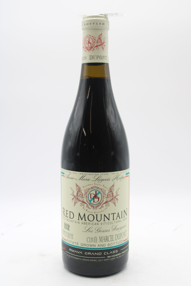 Hedges Family Estate Syrah Descendants Liegeois Dupont Hedges Les Gosses Vineyard Cuvee Marcel Dupont 2012