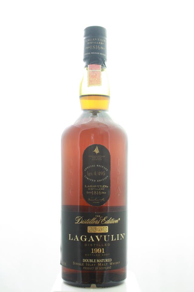 Lagavulin Islay Single Malt Scotch Whiskey The Distillers Edition Double Matured Special Release Limited Edition 1991