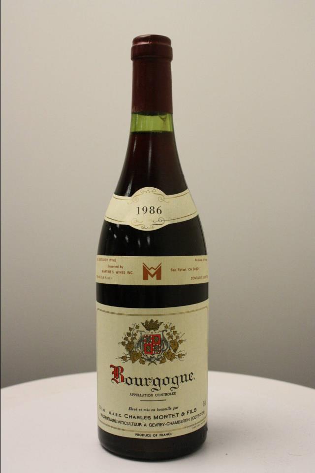 C. Mortet Bourgogne Rouge 1986