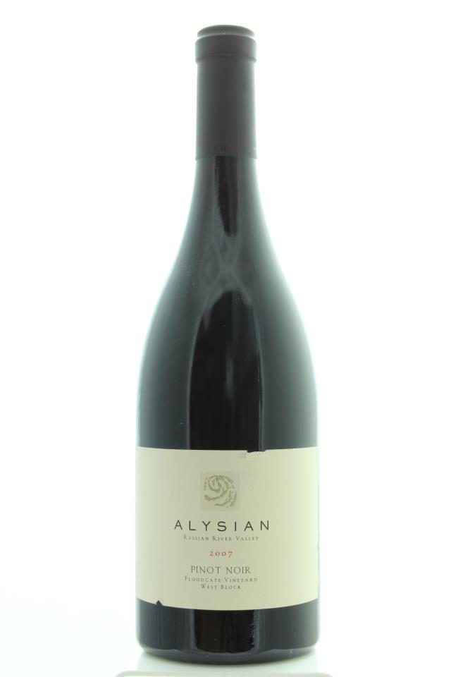 Alysian Pinot Noir Floodgate Vineyard West Block 2007