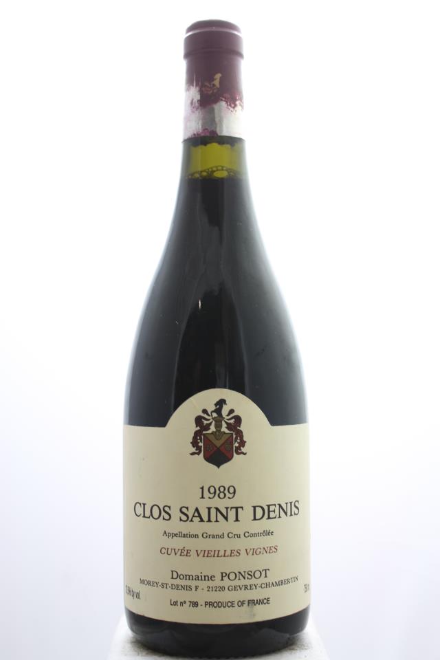 Domaine Ponsot Clos Saint-Denis Cuvée Vieilles Vignes 1989