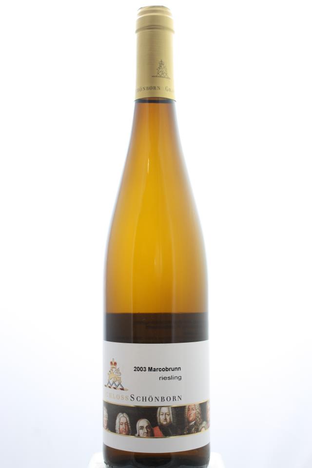 Schloss Schönborn Erbacher Marcobrunn Riesling Kabinett #18 2003