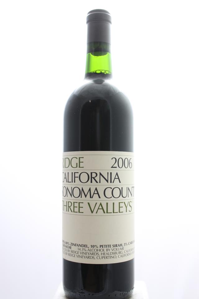 Ridge Vineyards Zinfandel Three Valleys 2006
