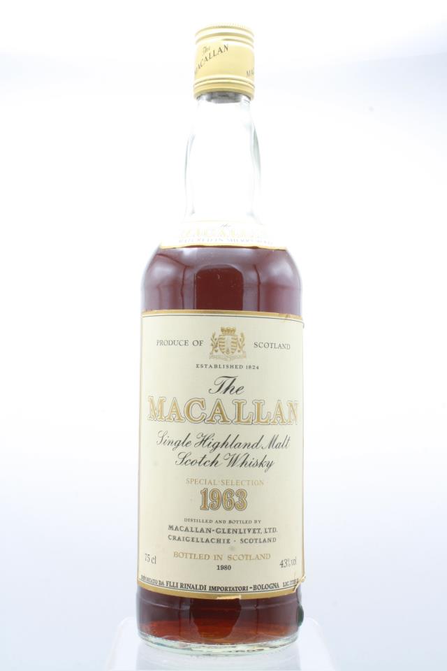 The Macallan Single Highland Malt Scotch Whisky Special Selection 1963
