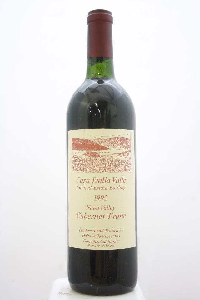 Dalla Valle Cabernet Franc Casa Dalla Valle Limited Estate Bottling 1992