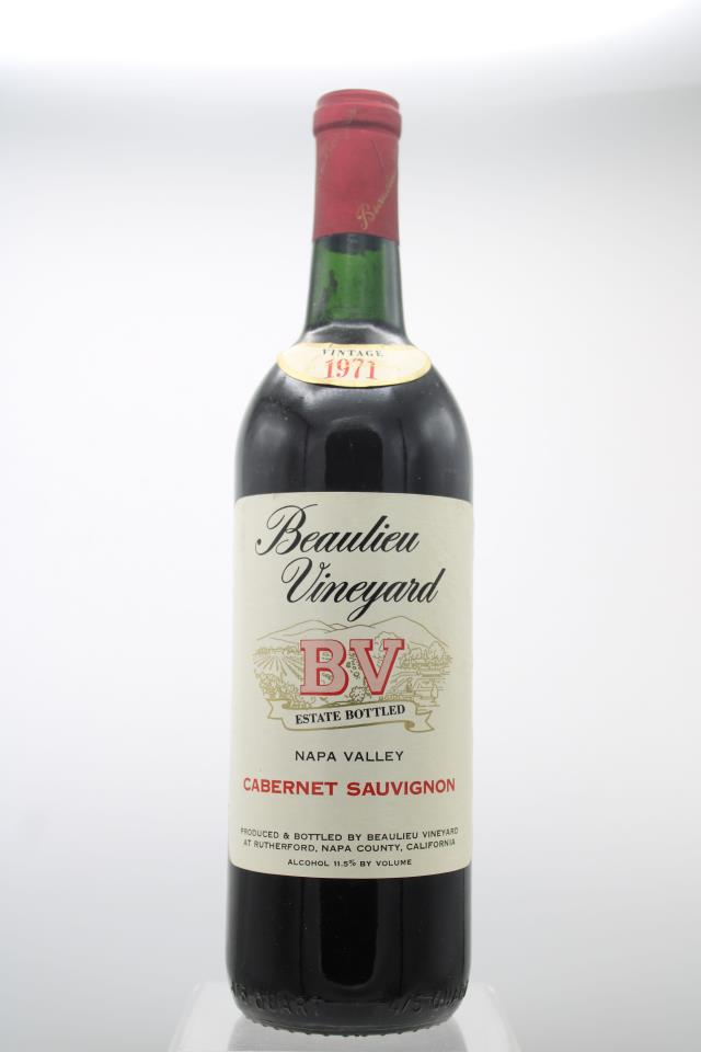 BV Beaulieu Vineyard Cabernet Sauvignon Napa Valley 1971