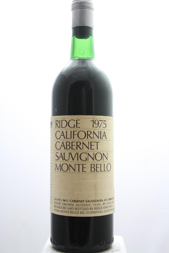Ridge Vineyards Cabernet Sauvignon Monte Bello 1975