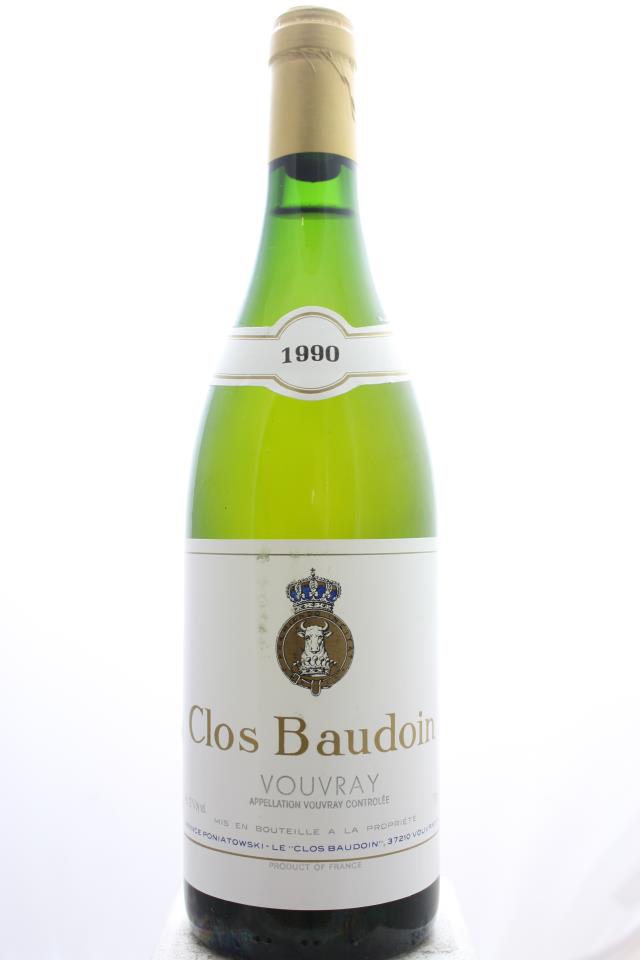 Prince Poniatowski Vouvray Clos Baudoin 1990