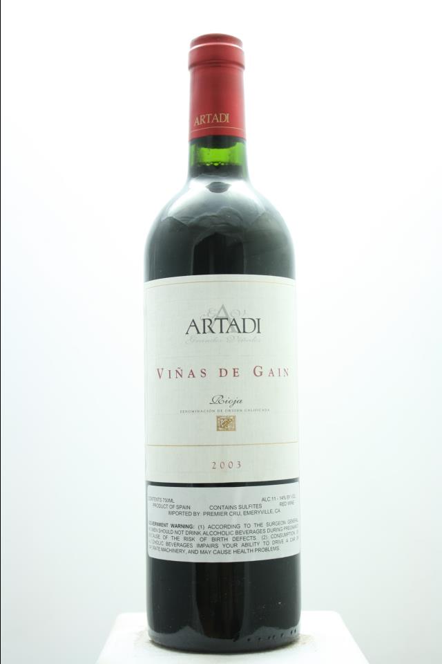 Artadi Rioja Viñas de Gain 2003