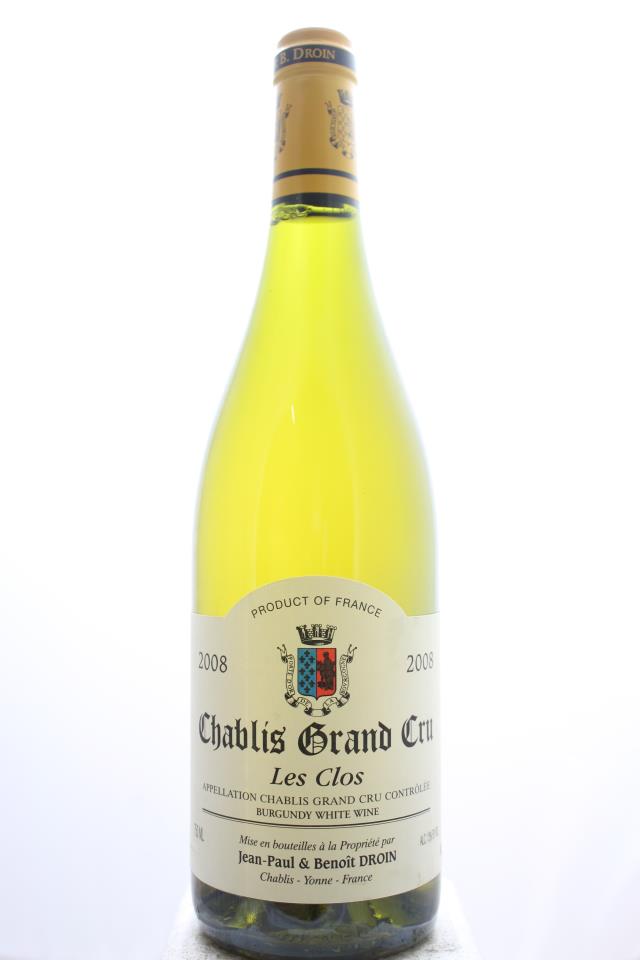 Jean-Paul et Benoît Droin Chablis Les Clos 2008