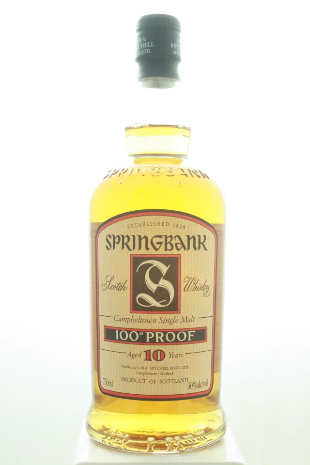 Springbank (J. & A. Mitchell & Co.) Campbeltown Single Malt Scotch Whisky 10-Year-Old NV