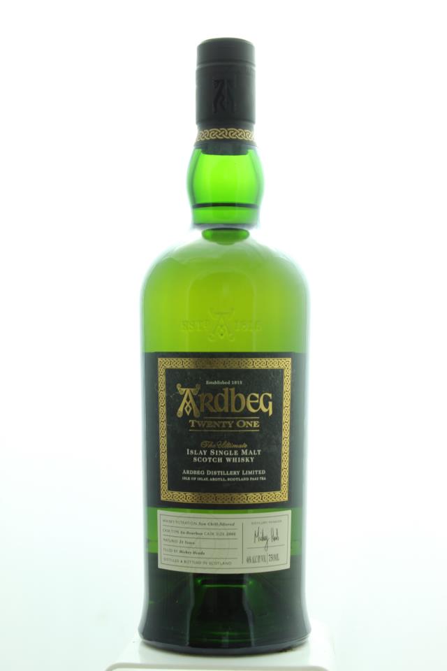 Ardbeg Islay Single Malt Scotch Whisky Twenty One NV