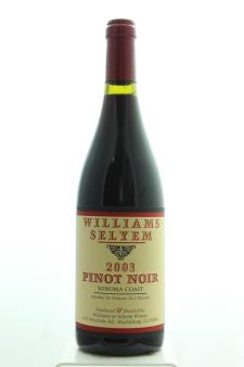 Williams Selyem Pinot Noir Sonoma Coast 2003