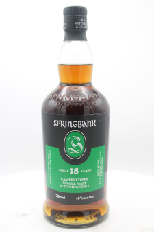 Springbank (J & A Mitchell & Co) Campbeltown Single Malt Scotch Whisky 15-Years-Old NV