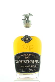 WhistlePig Single Barrel Rye Whisky The Boss Hog 13-Years-Old NV