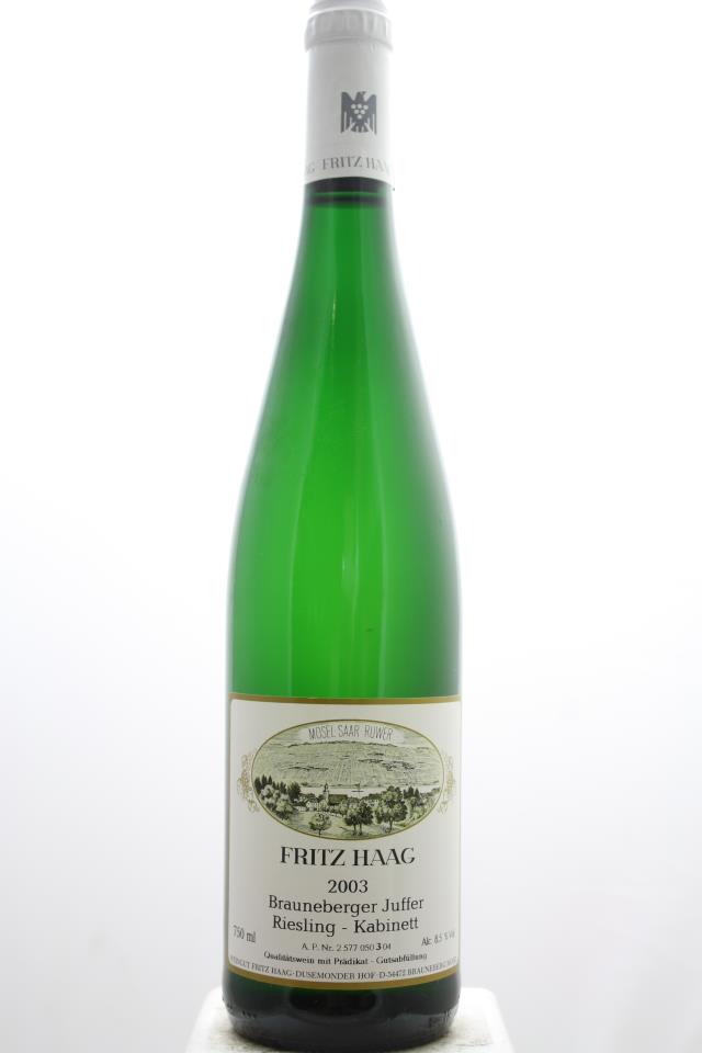 Fritz Haag Brauneberger Juffer Riesling Kabinett #03 2003